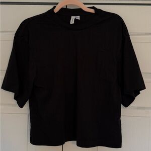 & other stories black loose fit tee